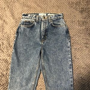 American apparel high waisted denim